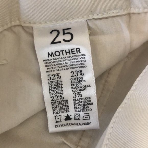 Mother denim brand cream pants - Picture 3 of 4